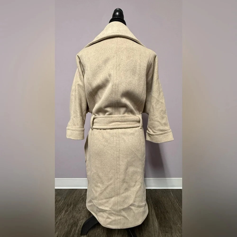 EUC Limited WRAP Tulip WOOL Coat 3/4 SLEEVE Dolman - Picture 8 of 14